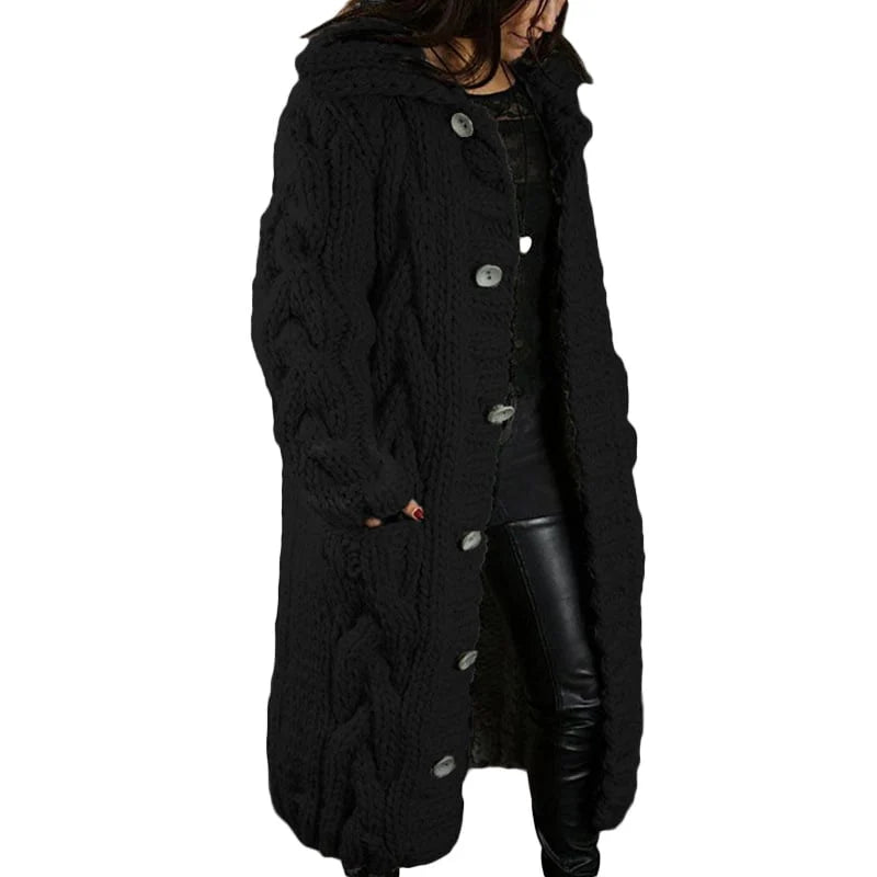 Nina | Stylischer dicker Strick-Cardigan für Damen