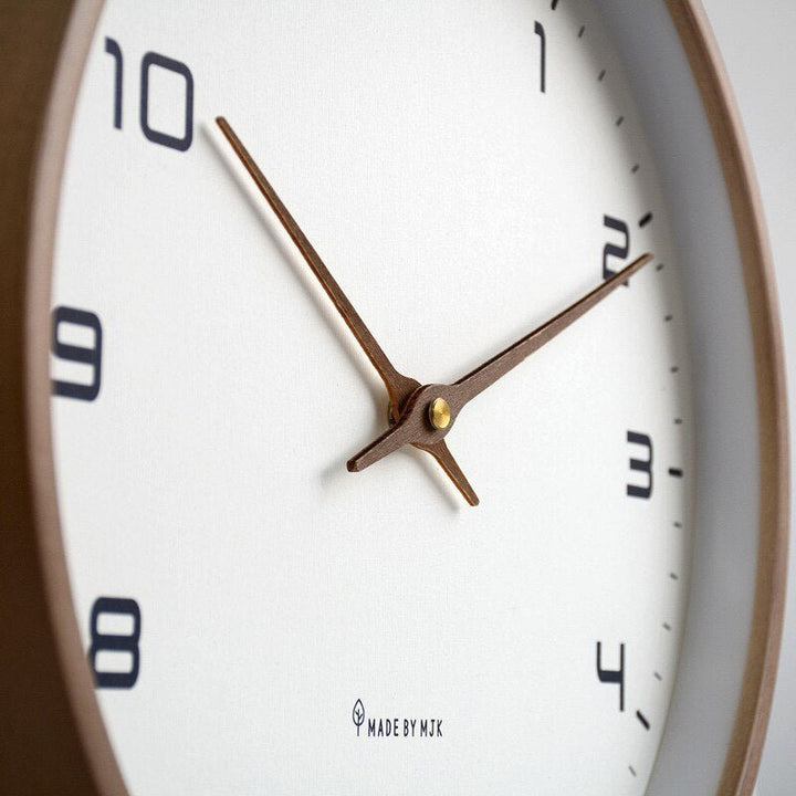 Scandinavian Silent Wooden Wall Clock