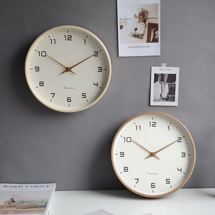 Scandinavian Silent Wooden Wall Clock