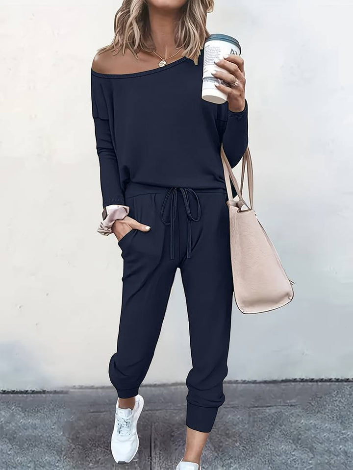 Damen Zweiteiliges Set mit Lockerer Passform und Vielseitigem Stil