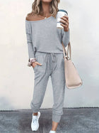 Damen Zweiteiliges Set mit Lockerer Passform und Vielseitigem Stil
