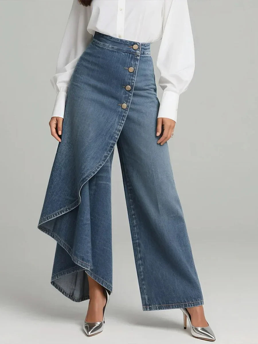 Margaret | Pantalon large élégant à taille haute