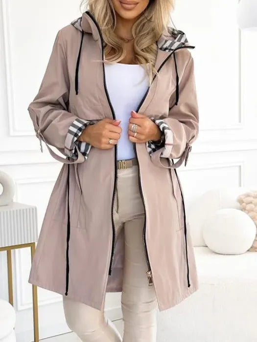 Damen Zip-Mantel mit wasser- und winddichten Eigenschaften