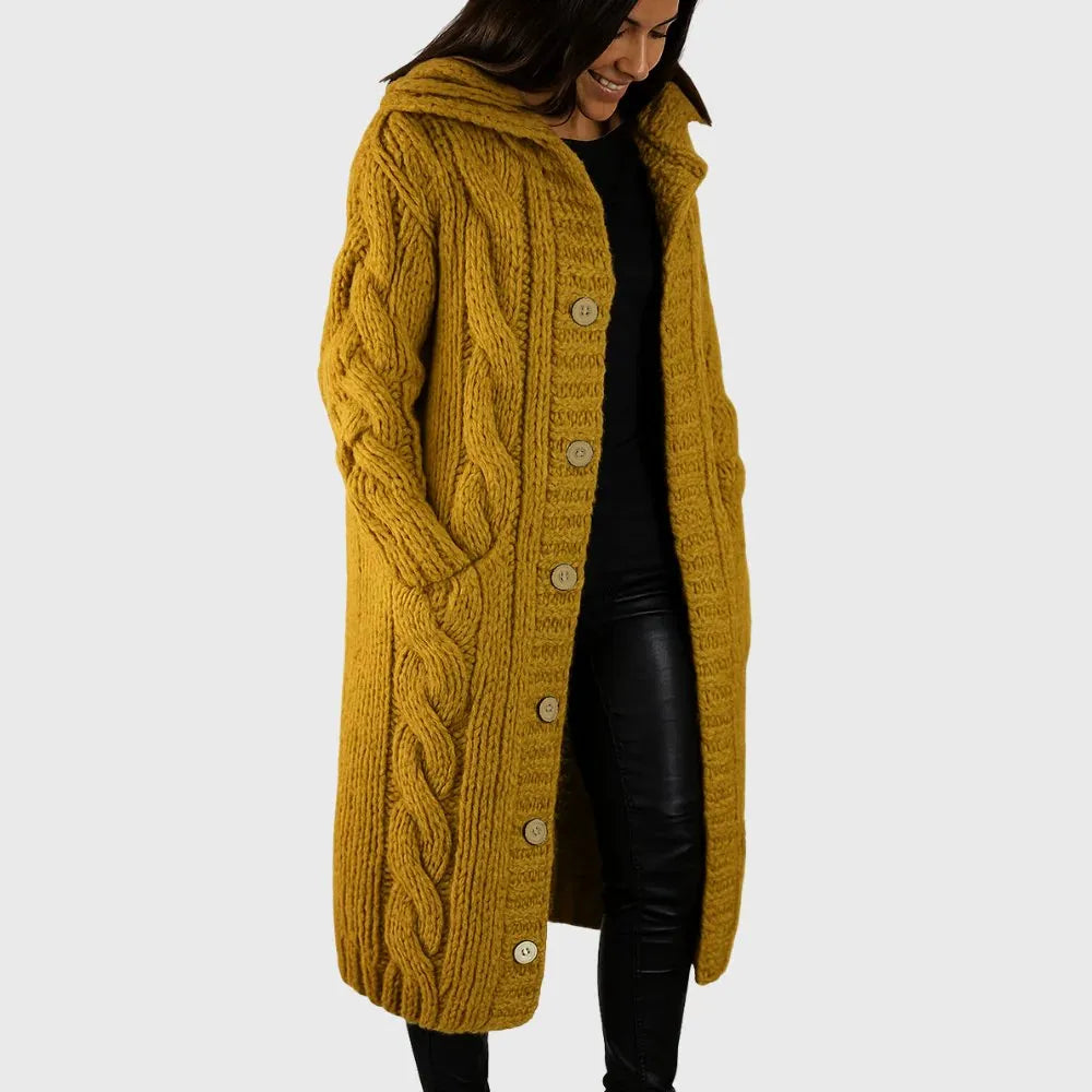 Damen Gemütlicher Außenmantel mit Wärme und Funktionalen Taschen