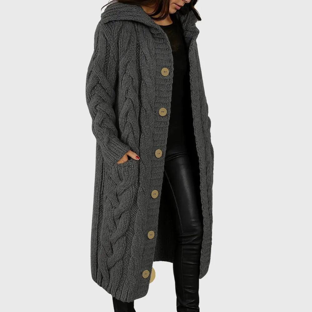 Damen Gemütlicher Außenmantel mit Wärme und Funktionalen Taschen
