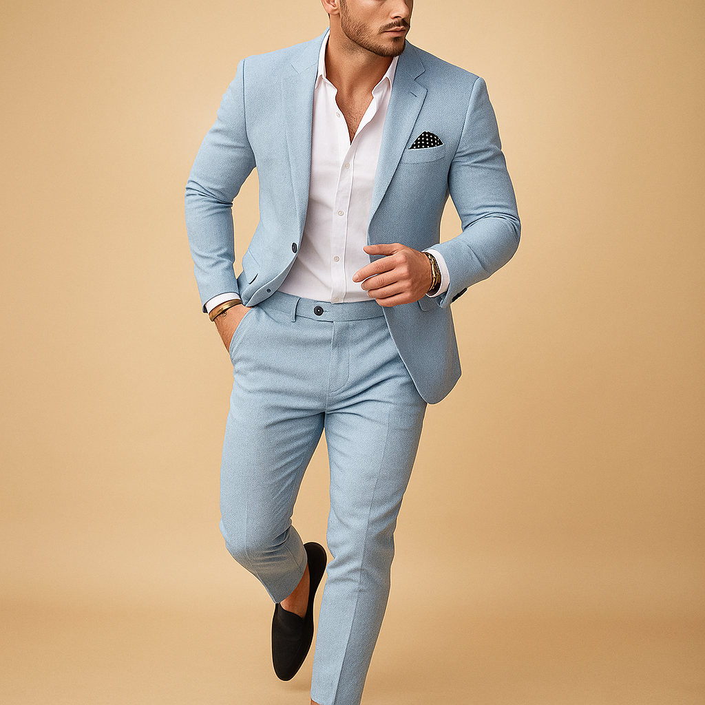 Slim Fit Herrenanzug mit Blazer und Hose für formelle Anlässe | Michael