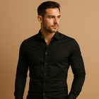 Chemise ajustée à col rabattu pour homme | Joris