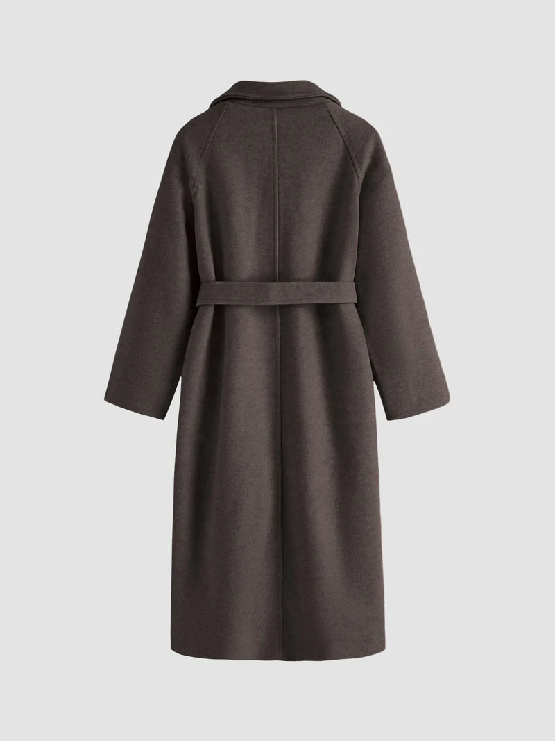 Talitha - Damen Lange Wollmantel