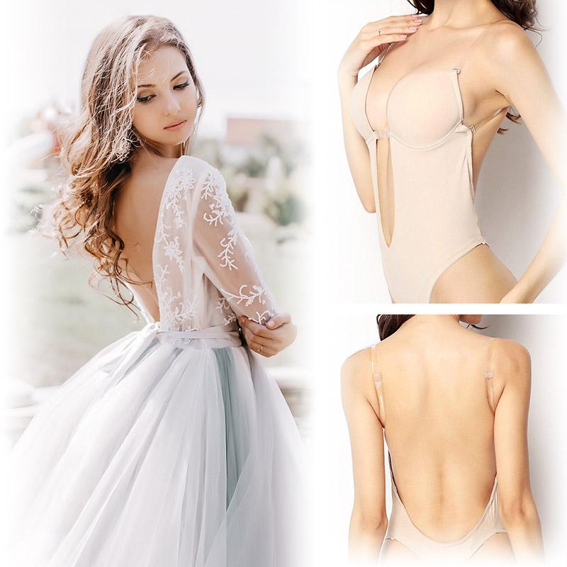 Combinaison sculptante dos nu pour femme – Body de maintien sans coutures