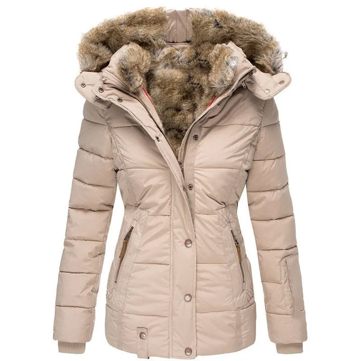 Tommy | Damenjacke mit Kragen und Pelz