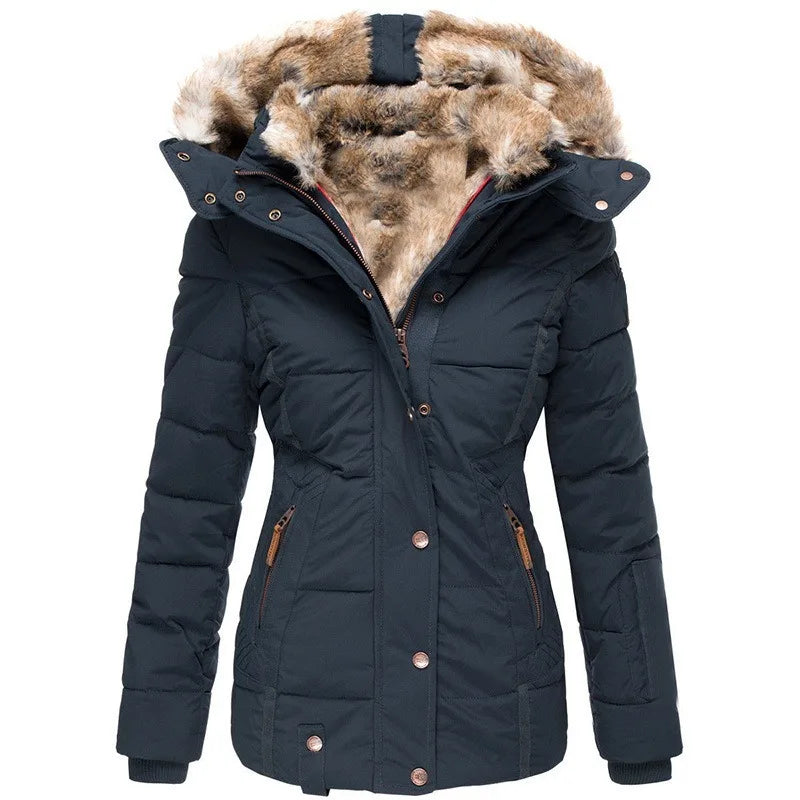 Tommy | Damenjacke mit Kragen und Pelz
