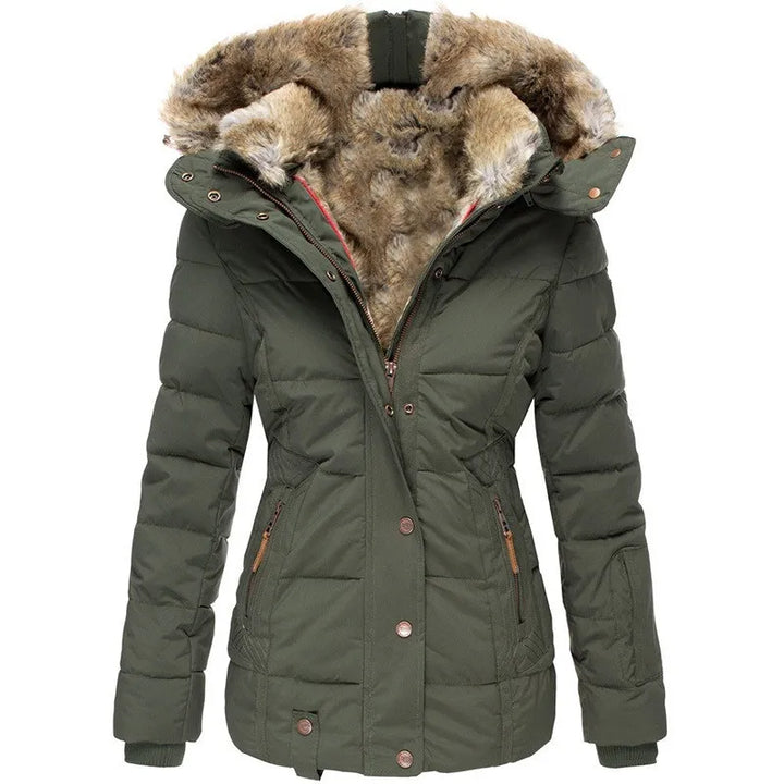 Tommy | Damenjacke mit Kragen und Pelz
