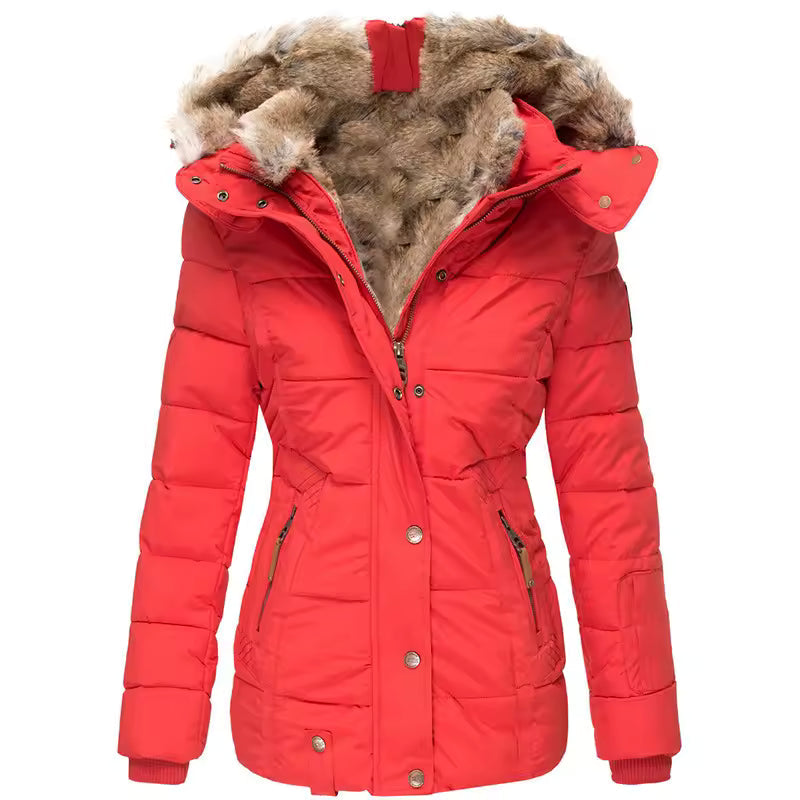 Tommy | Damenjacke mit Kragen und Pelz