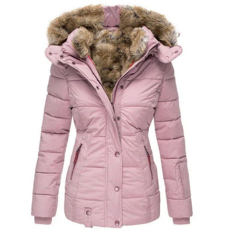 Tommy | Damenjacke mit Kragen und Pelz