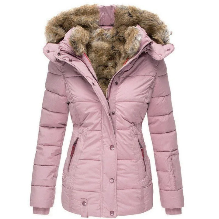Tommy | Damenjacke mit Kragen und Pelz