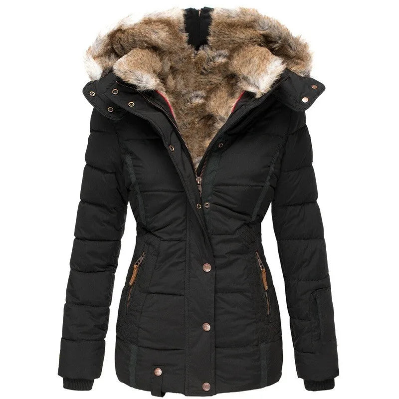 Tommy | Damenjacke mit Kragen und Pelz