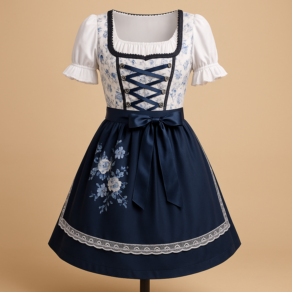 Traditionelles Oktoberfest-Kleid mit Spitzen-Details für Damen | Christy