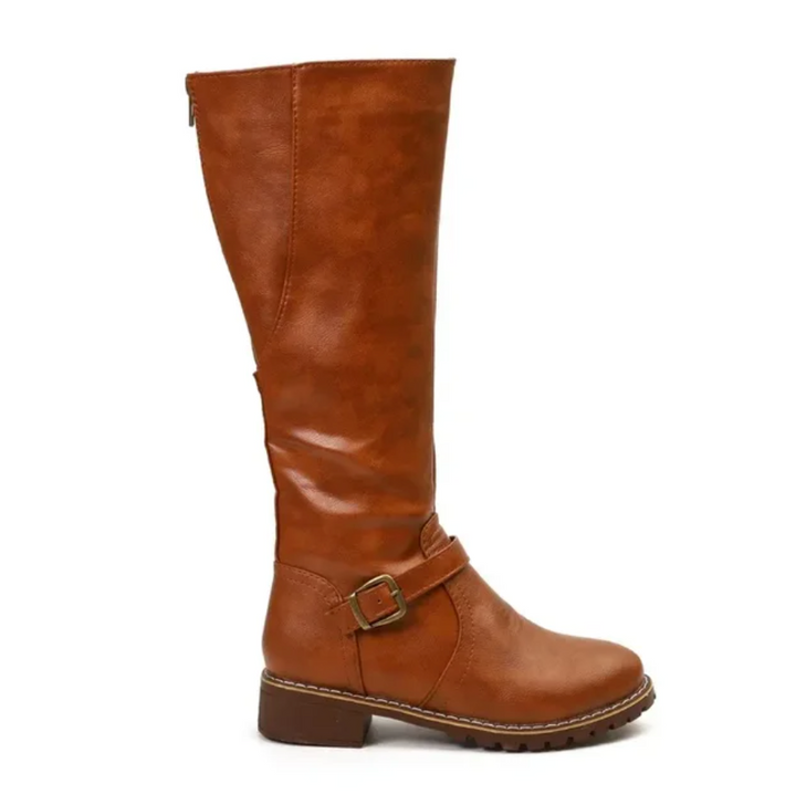 Bottes pour femme avec boucle et talon bloc