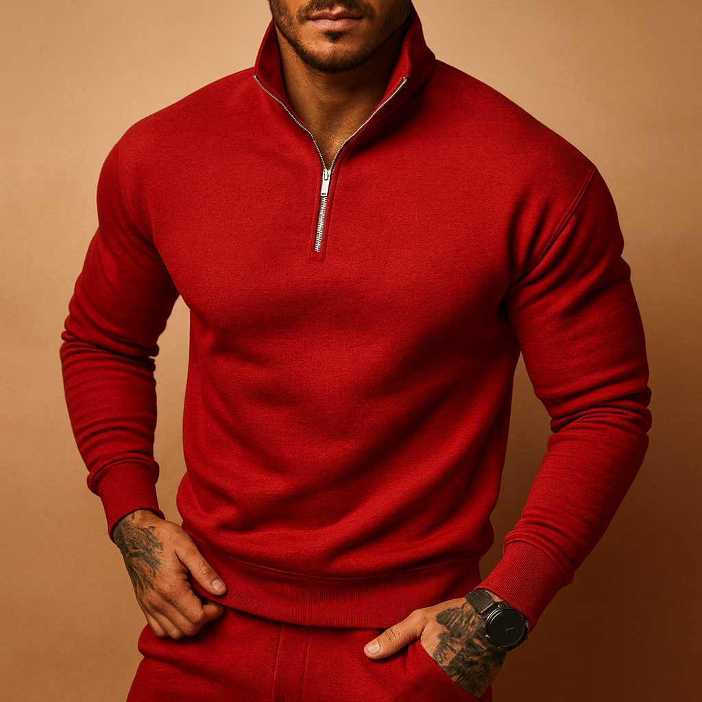 Pullover mit halbem Reißverschluss für Herren | Pieter