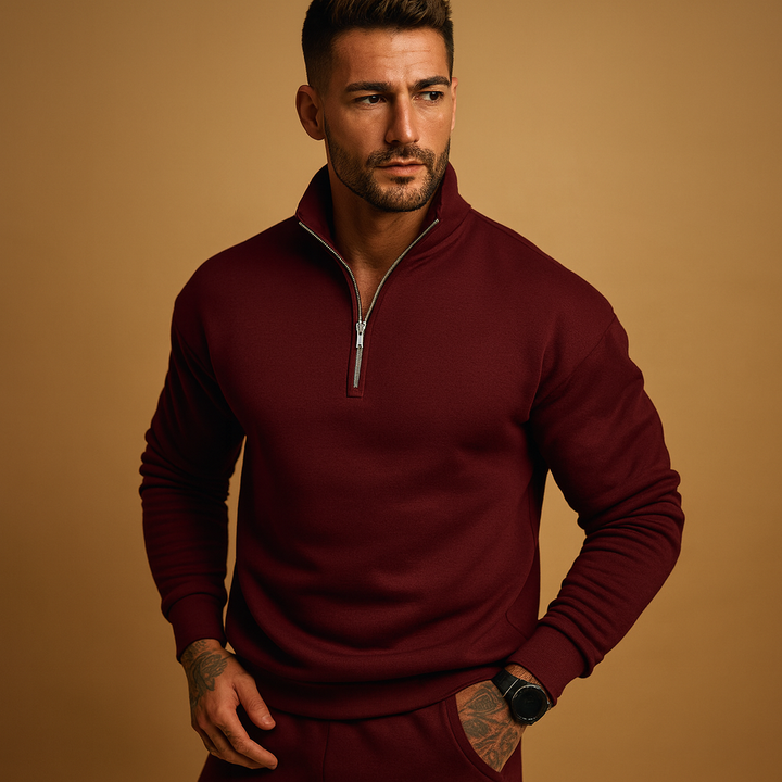 Pullover mit halbem Reißverschluss für Herren | Pieter