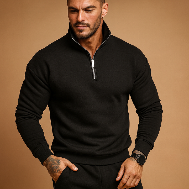 Pullover mit halbem Reißverschluss für Herren | Pieter