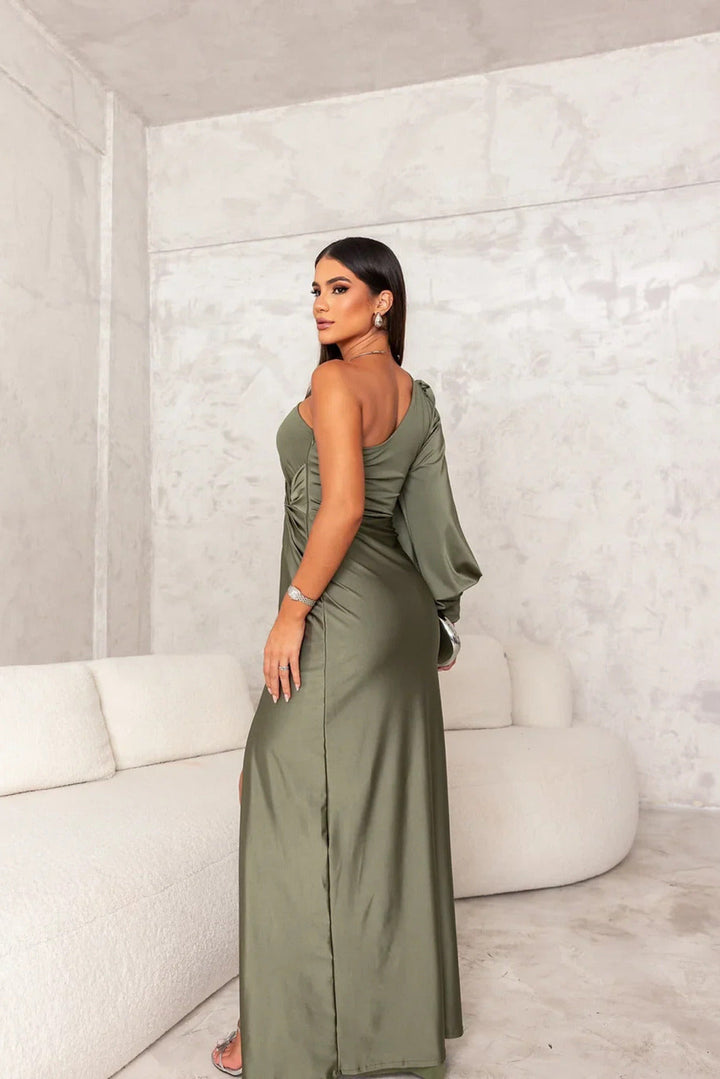 Odette - Elegantes Maxi-Kleid mit Schlitz für Damen