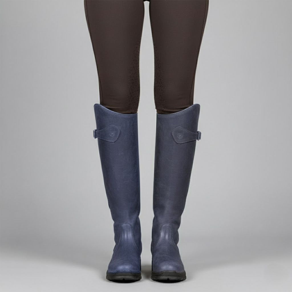 Damen Orthopädische Outdoor Reitstiefel – Leder, Wasserabweisend, Bequem für Outdoor-Aktivitäten