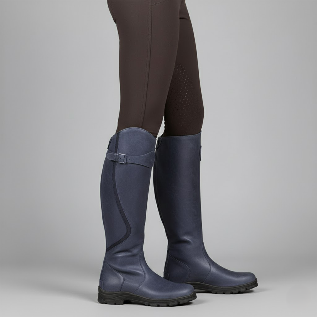 Damen Orthopädische Outdoor Reitstiefel – Leder, Wasserabweisend, Bequem für Outdoor-Aktivitäten