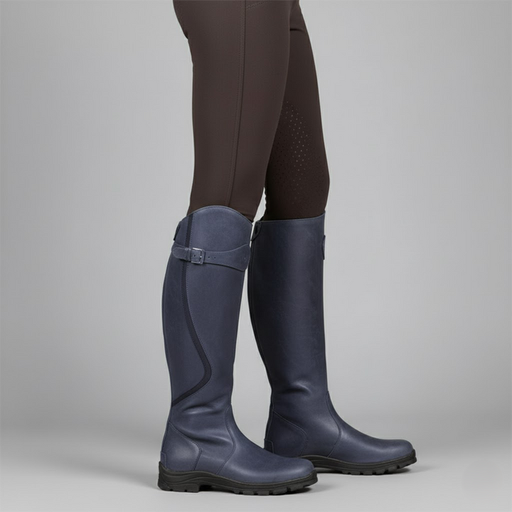 Damen Orthopädische Outdoor Reitstiefel – Leder, Wasserabweisend, Bequem für Outdoor-Aktivitäten
