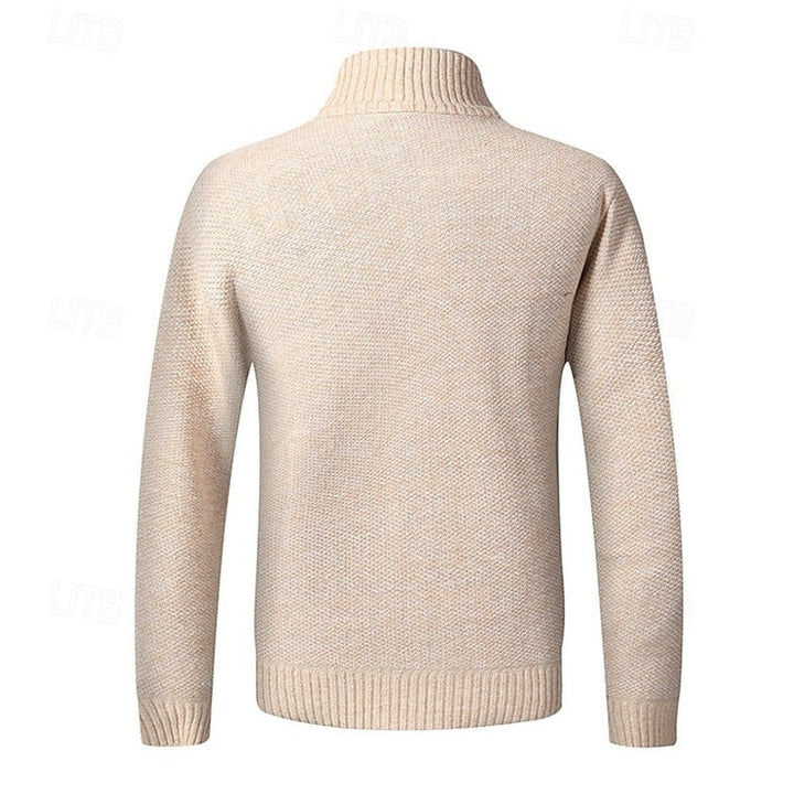 Walfried | Herren Strickjacke mit Stehkragen