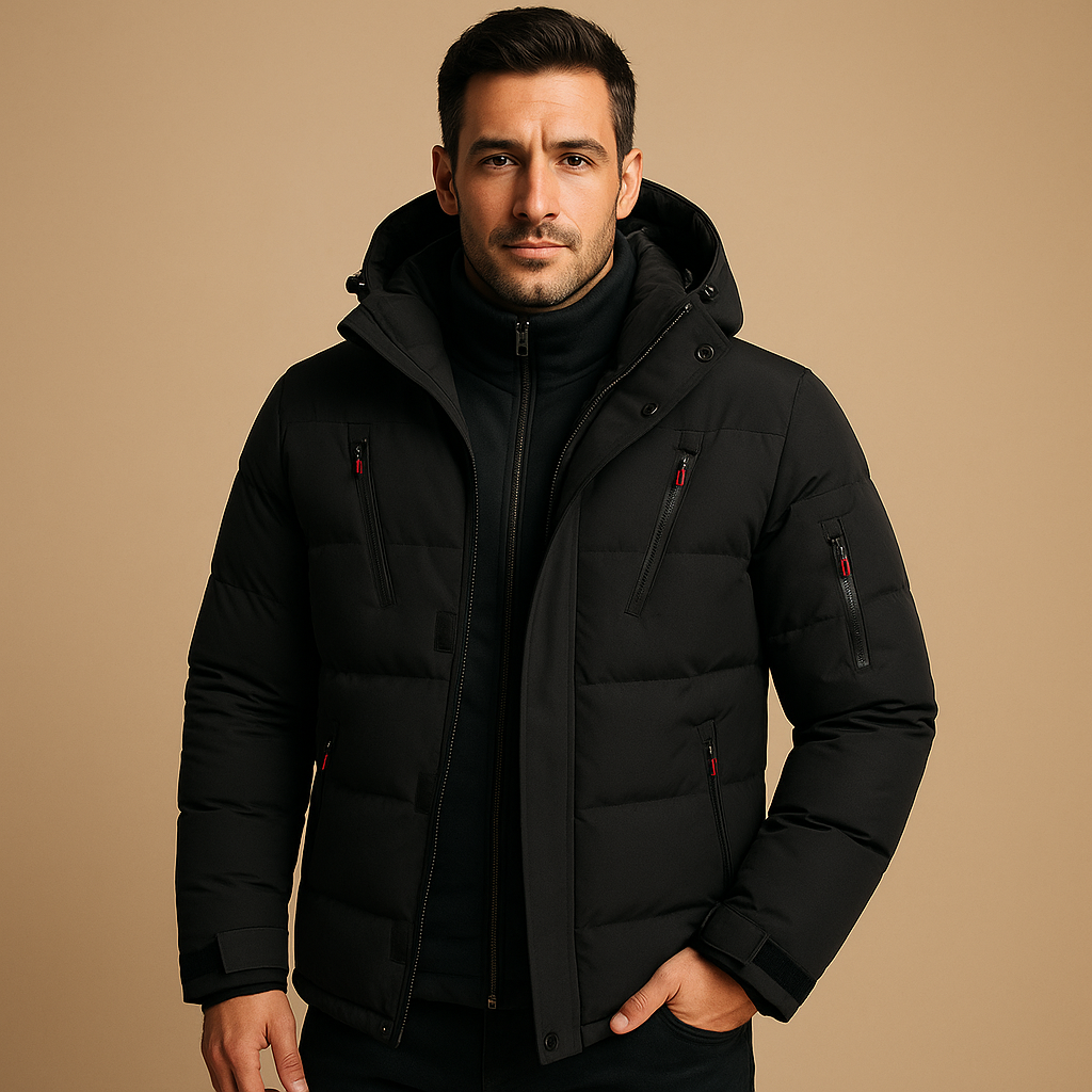 Wasserdichte Winterjacke mit warmem Futter für Herren | Joris