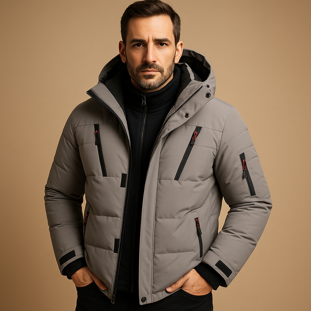 Wasserdichte Winterjacke mit warmem Futter für Herren | Joris