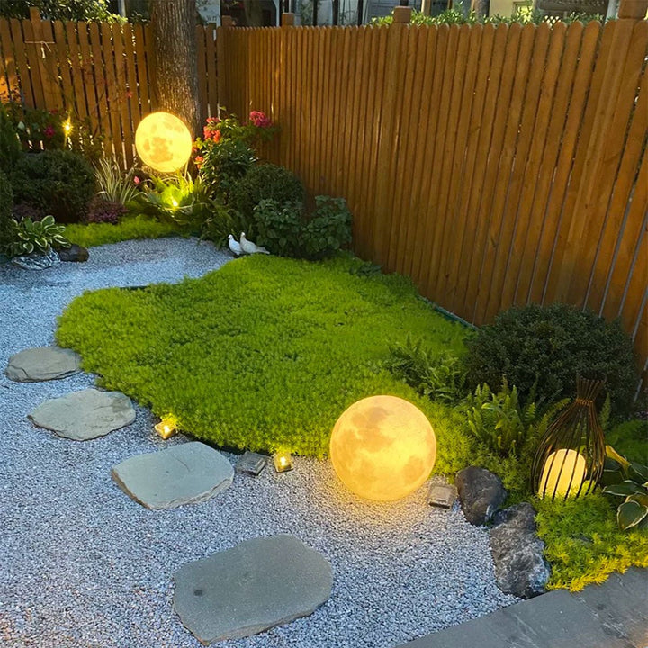 Solar Garden Light Moon Sphere | LED 3000K | IP67 | Outdoor Floor Lamp