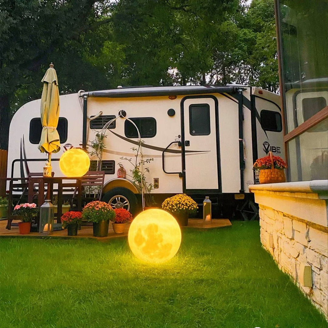 Solar Garden Light Moon Sphere | LED 3000K | IP67 | Outdoor Floor Lamp