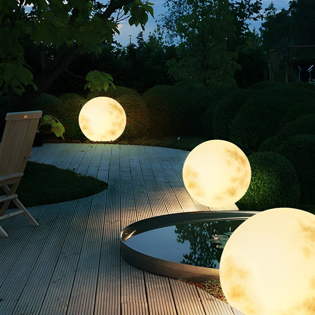 Solar Garden Light Moon Sphere | LED 3000K | IP67 | Outdoor Floor Lamp