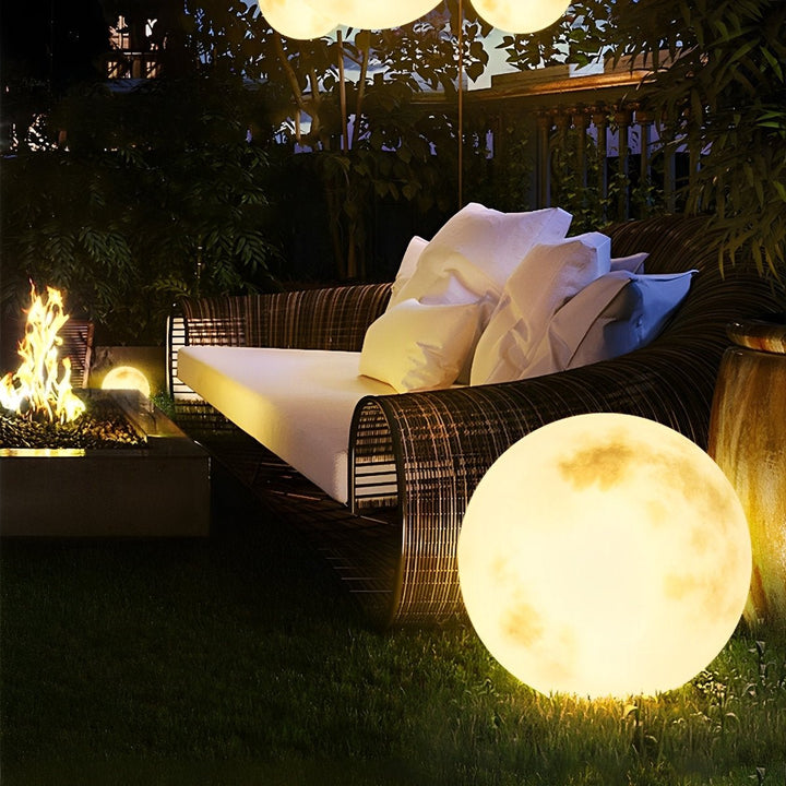 Solar Garden Light Moon Sphere | LED 3000K | IP67 | Outdoor Floor Lamp