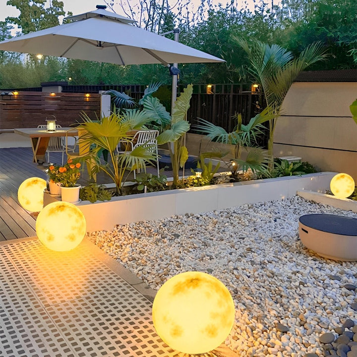 Solar Garden Light Moon Sphere | LED 3000K | IP67 | Outdoor Floor Lamp