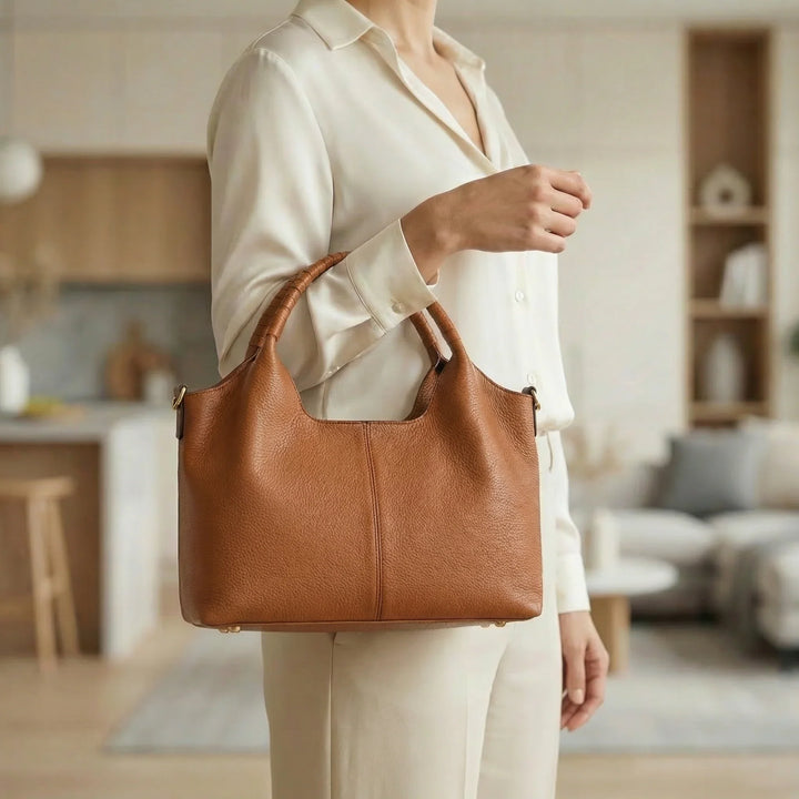 Damen Hobo Tasche | Leder Schulter-Crossbody