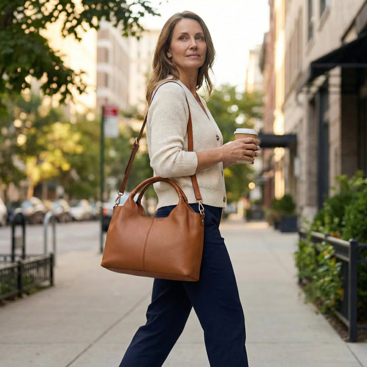 Damen Hobo Tasche | Leder Schulter-Crossbody