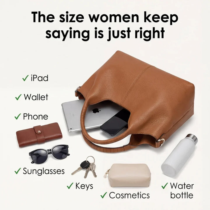 Damen Hobo Tasche | Leder Schulter-Crossbody