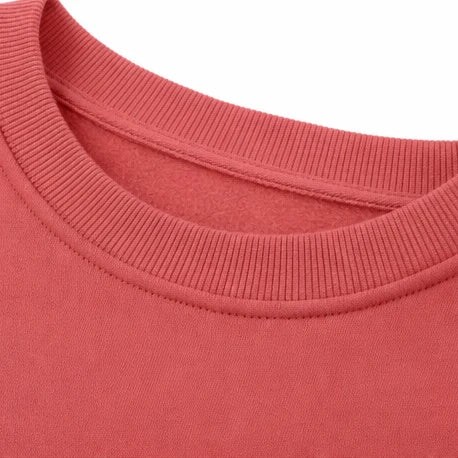 Damen Sweatshirt | Oversized Kapuzen-Taschen Crewneck Langarm