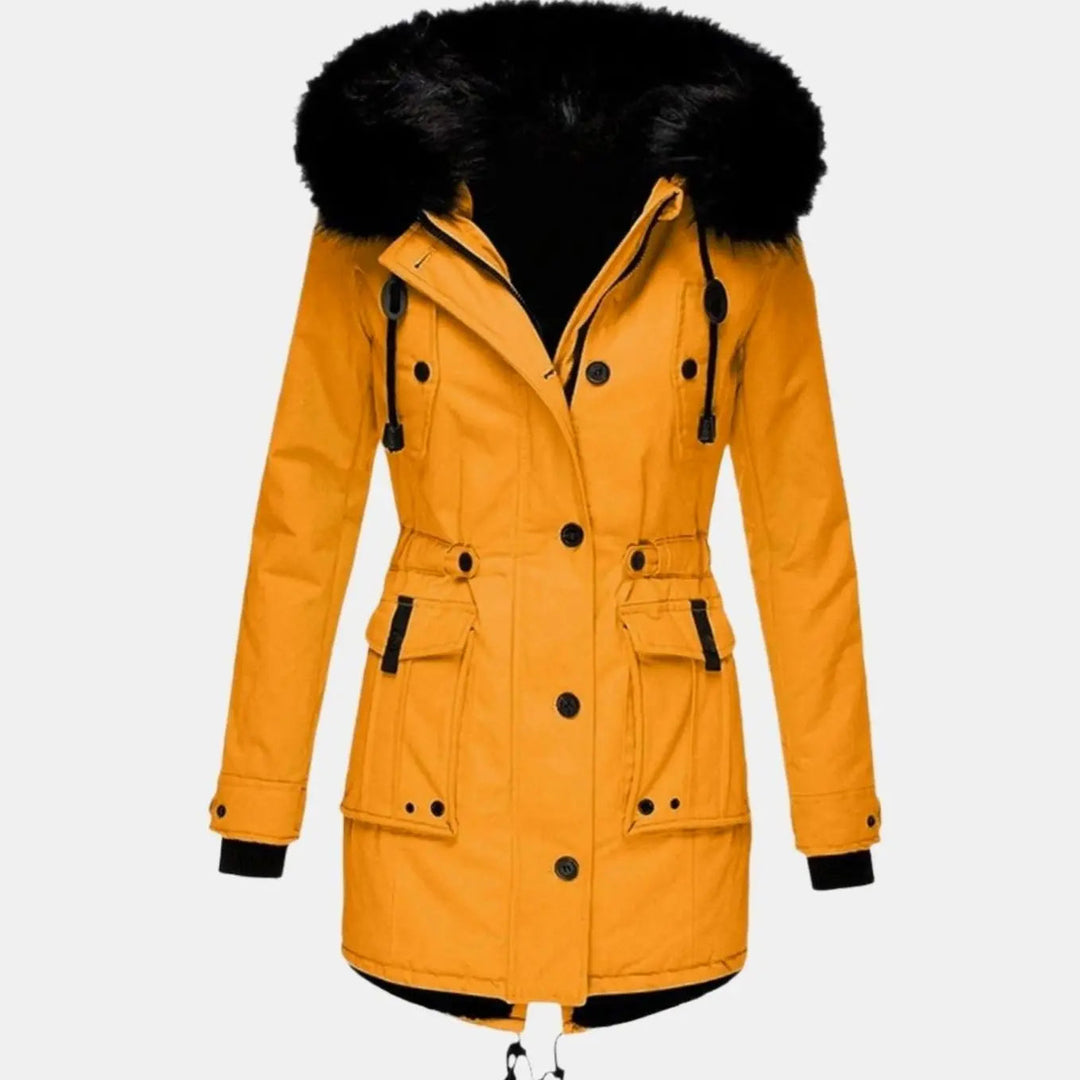 Aria | Damen Parka mit dickem Kunstfell und Kapuze