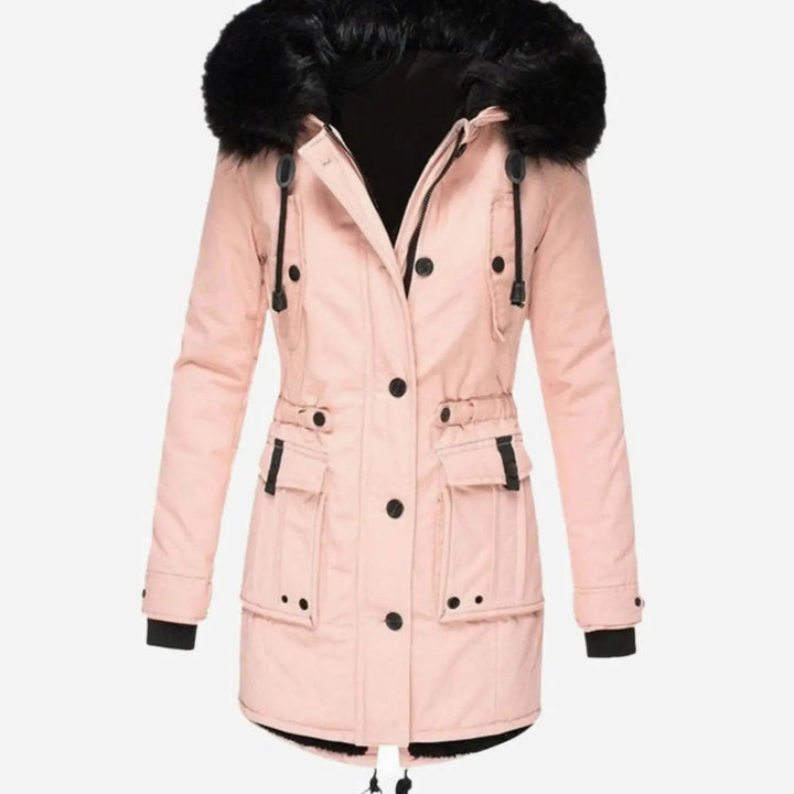 Aria | Damen Parka mit dickem Kunstfell und Kapuze